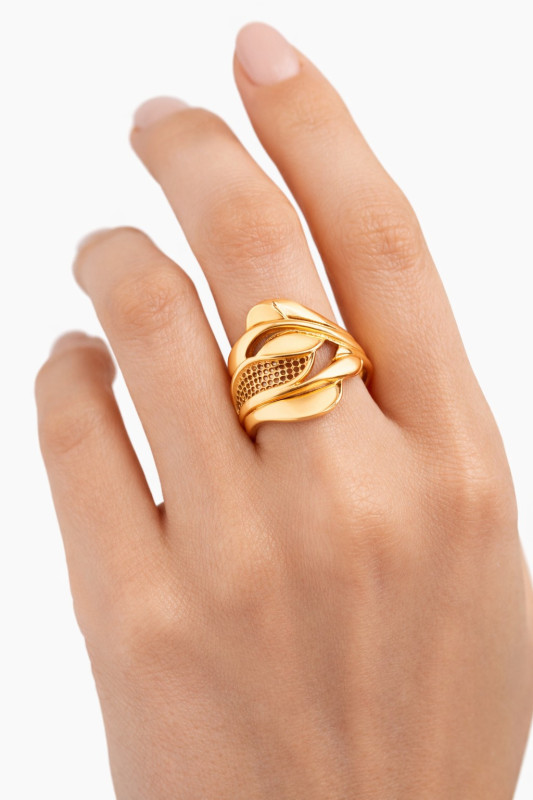 Filigraner Ring aus Rotgold 585 DR10001D106 - Foto №1