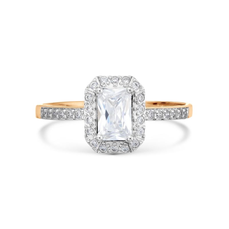 Damenring aus Rotgold 585 mit Zirkonia - Foto №1