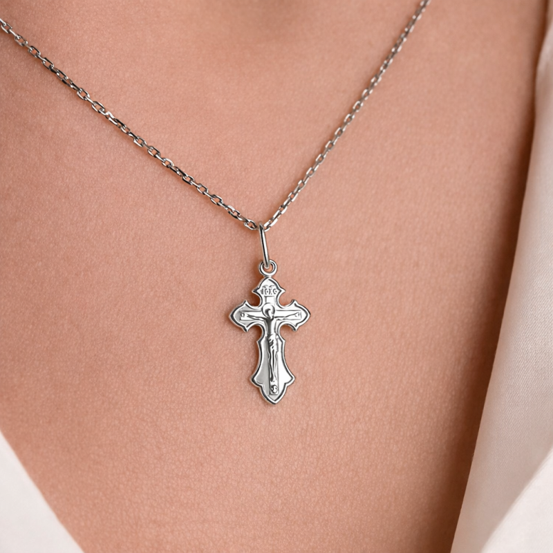 Taufe Kreuz 925 Silber Anhänger ohne Kette Religio - Foto №2