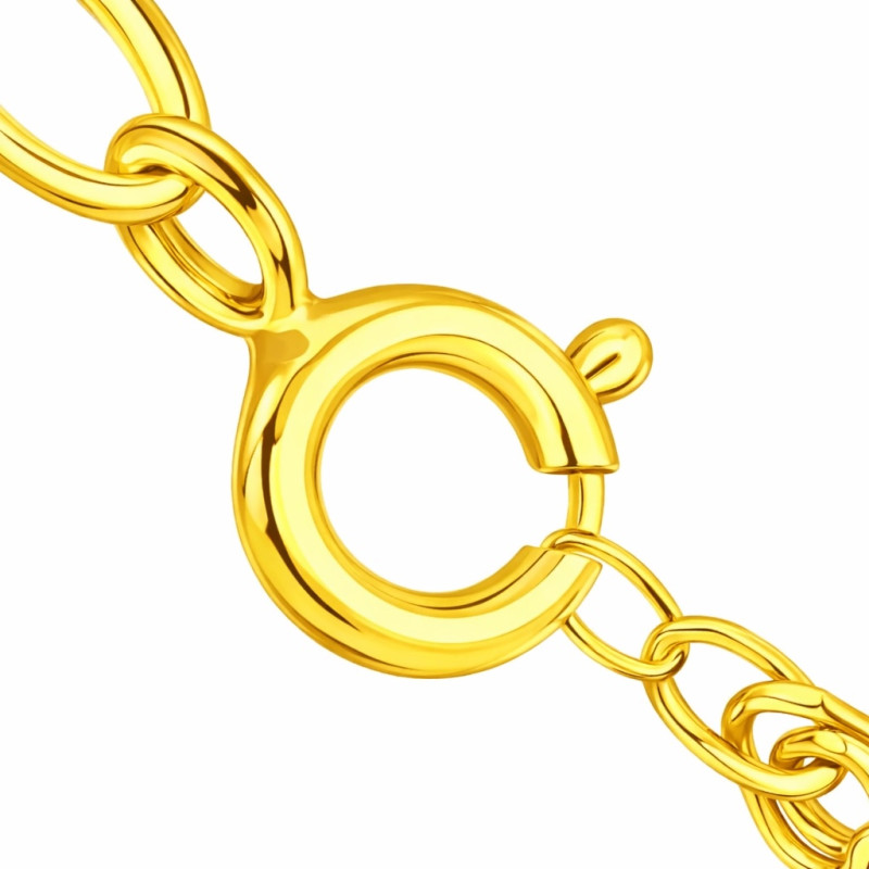 5,0 мм - Замок кольцо для цепочки или браслета золото 585 - Фото №1