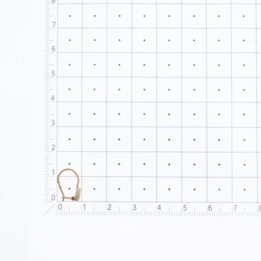 Ohrringe Haken aus Rotgold 585 mit Zirkonia - Foto №1 Damen Ohrringe 585 Gold mit Zirkonia Haken Deutschland - Foto №1