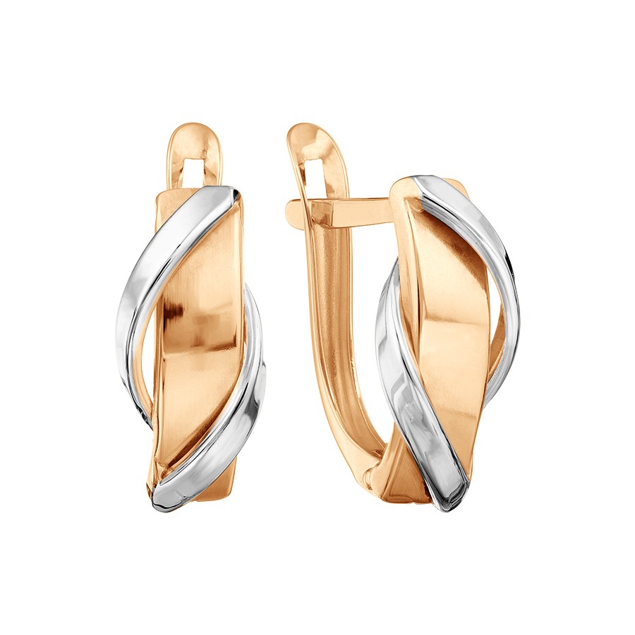 Ohrringe aus Rotgold 585 glatt poliert mit englischem Verschluss - Foto №3 Ohrringe aus Rotgold 585 glatt poliert mit englischem Verschluss - Foto №3