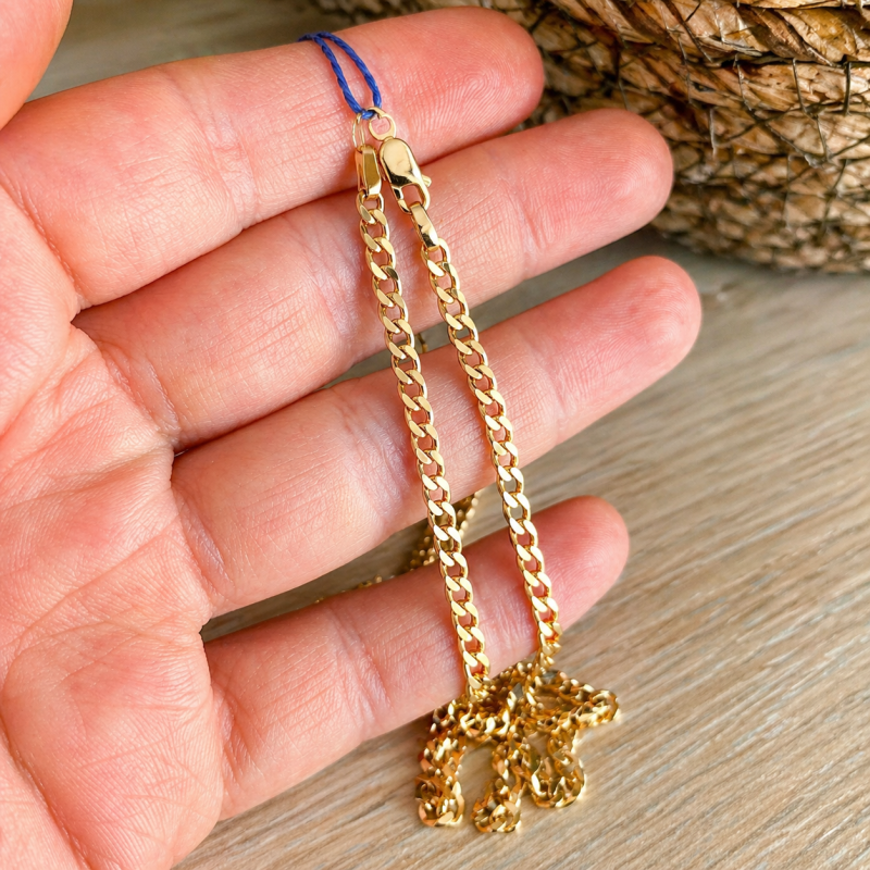 Russische Goldkette 585 Karabinerverschluss handarbeit kaufen - Foto №3