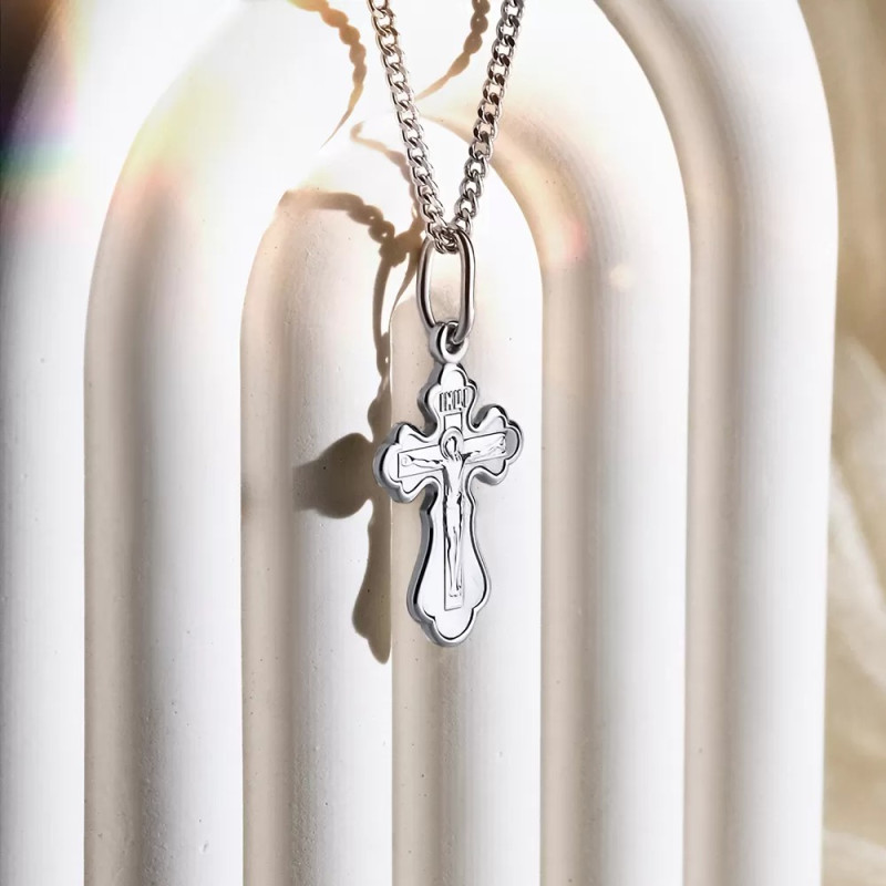 Kreuz Anhänger aus Silber 925 Religio mit Kette 45 cm - Foto №2 Religio Kreuz 925 mit Kette 45 cm vom Juwelier Deutschland - Foto №2