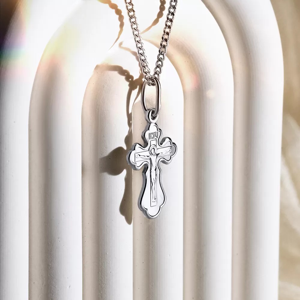 Kreuz Anhänger aus Silber 925 Religio mit Kette 45 cm - Foto №2 Religio Kreuz 925 mit Kette 45 cm vom Juwelier Deutschland - Foto №2