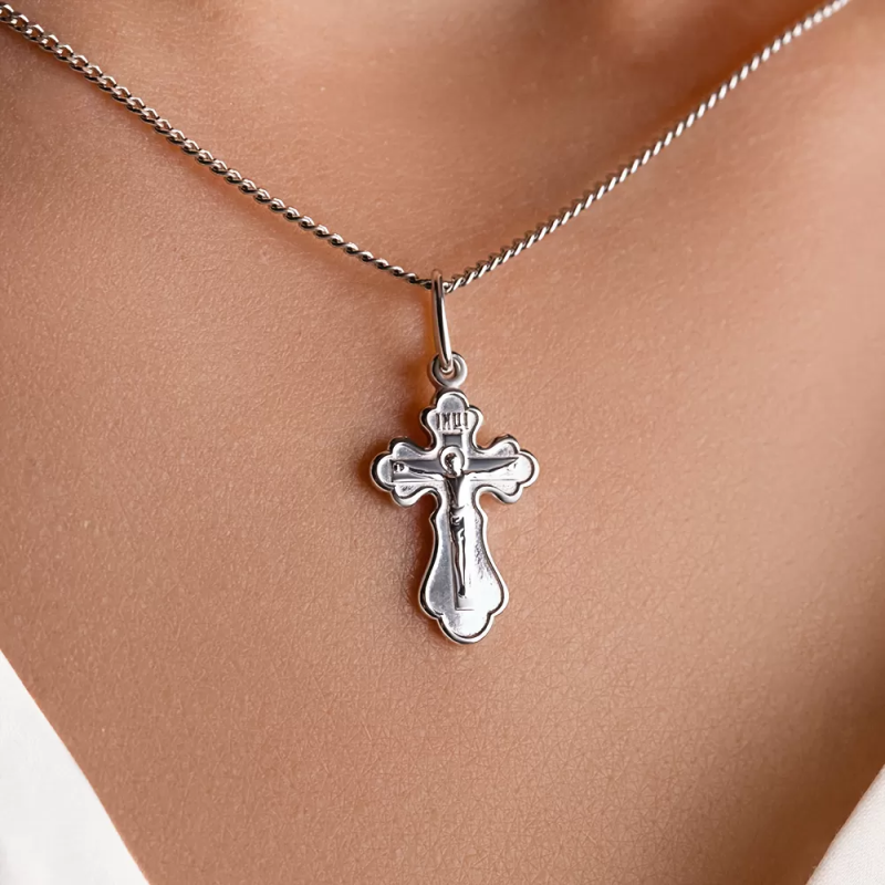 Kreuz Anhänger aus Silber 925 Religio mit Kette 45 cm - Foto №4 Silber Kreuz 925 Religio mit Kette 45 cm kaufen Deutschland - Foto №4