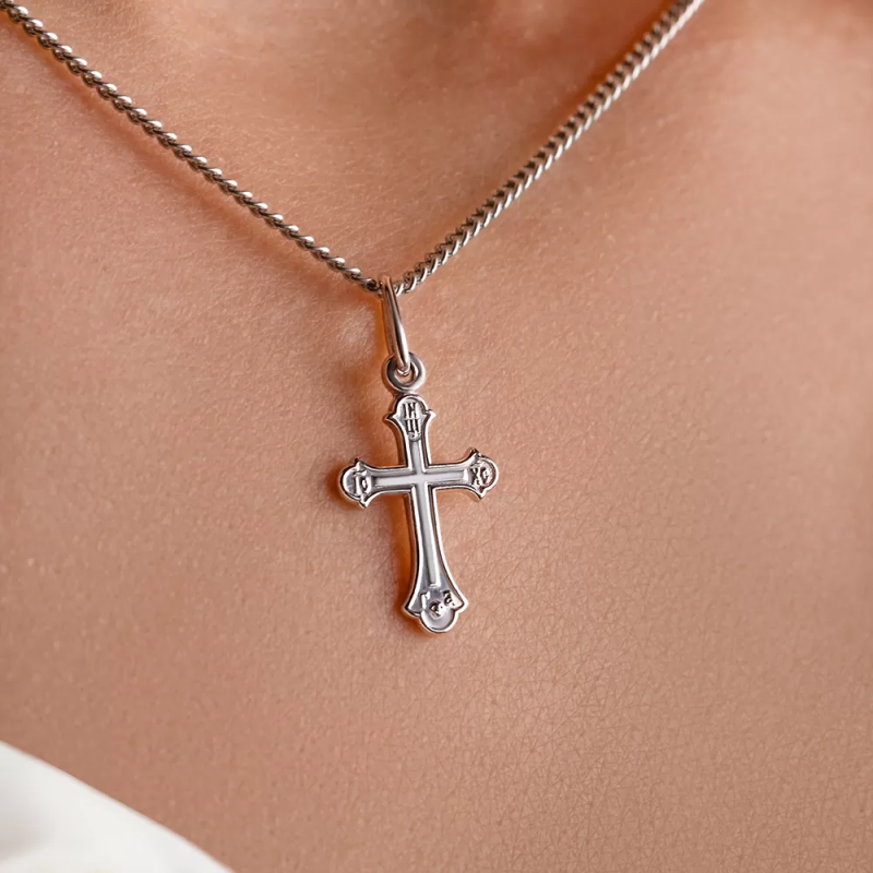 Silber Kreuz 925 Religio mit Kette 45 cm kaufen Deutschland - Foto №2