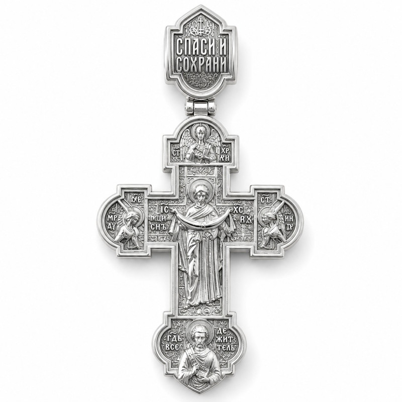 Серебряный крестик - Foto №1 Echter russischer orthodoxer Silberschmuck mit traditioneller Bedeutung - Foto №1