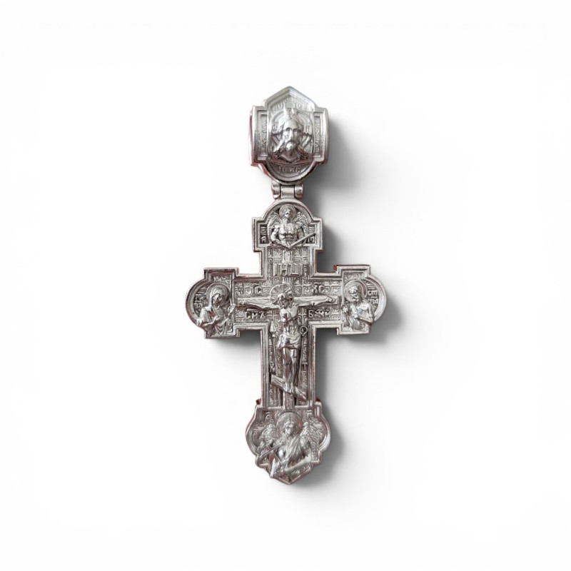 Спаси и Сохрани заказать онлайн - Foto №2 Orthodoxes Kreuz Spasi i Sochrani Silber 925 echter russischer Schmuck Deutschland - Foto №2