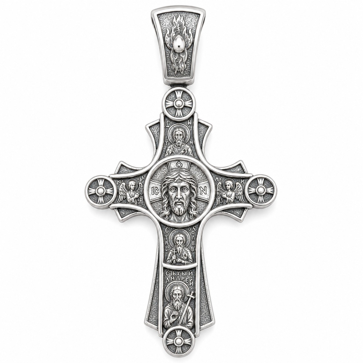 Спаси и Сохрани заказать онлайн - Foto №2 Orthodoxes Kreuz Rette und Bewahre aus Silber 925 in Deutschland kaufen - Foto №2