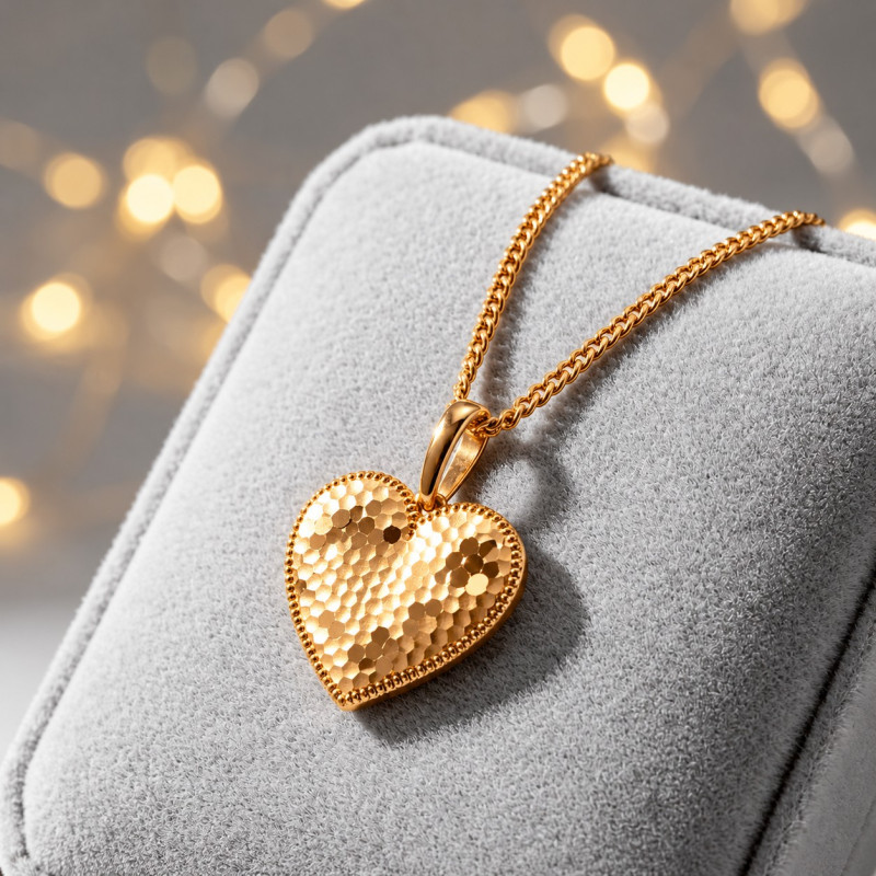 Herzanhänger aus 585 Rotgold ohne Kette - Foto №1