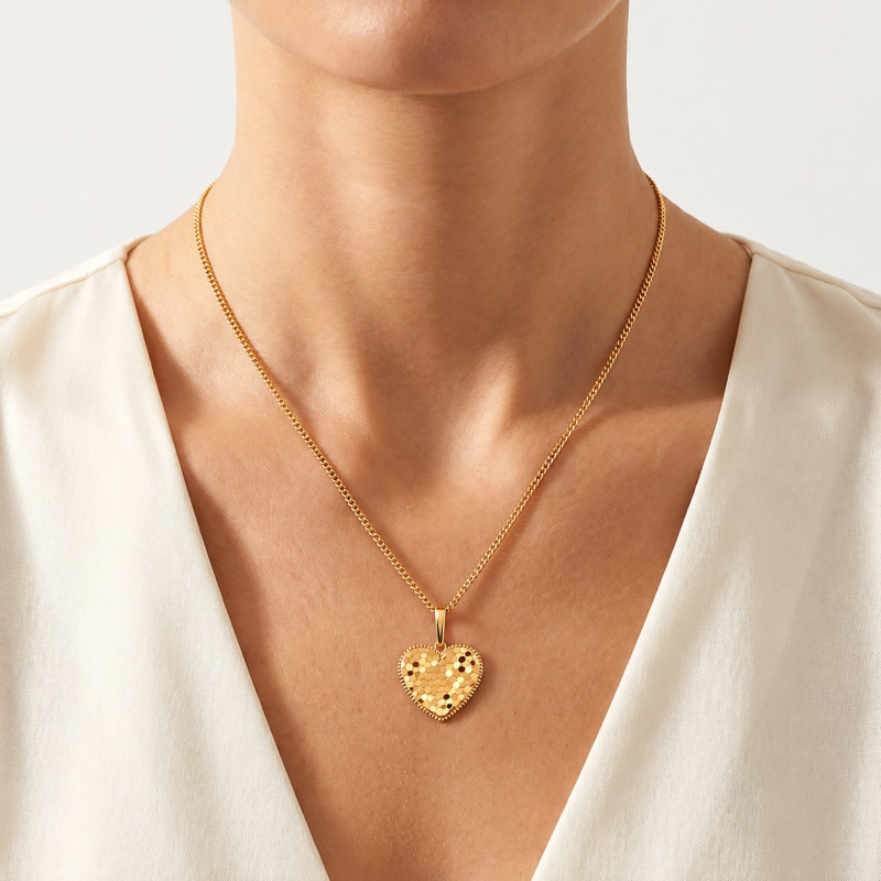 Herzanhänger aus 585 Rotgold ohne Kette - Foto №2