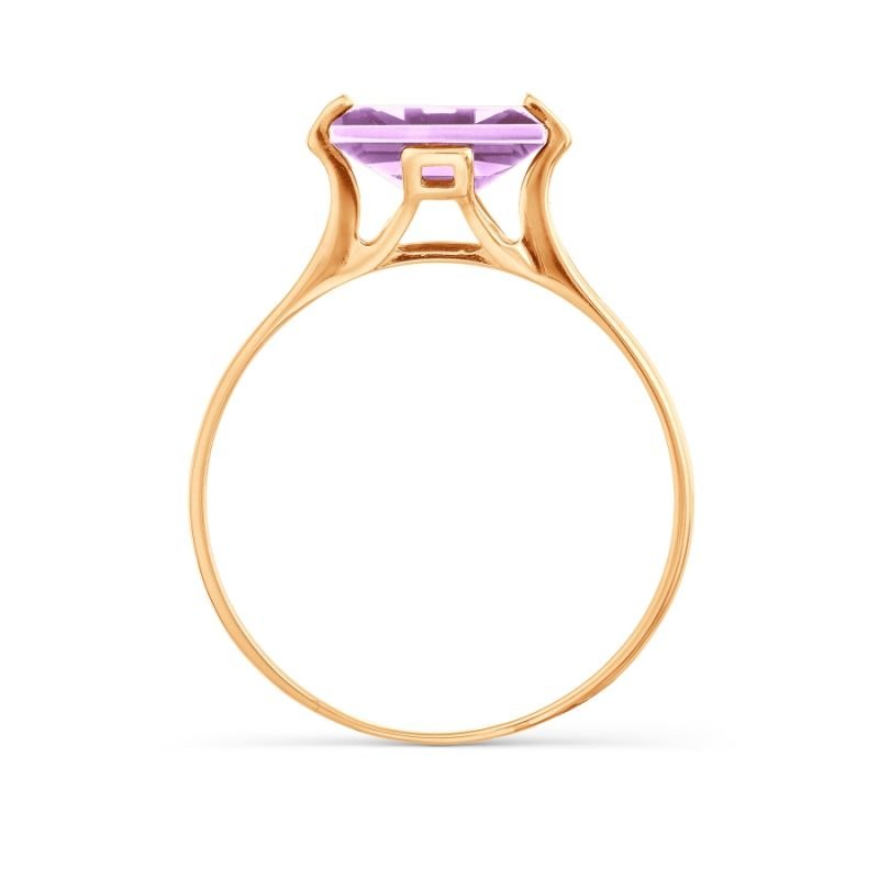 Damen Ring mit Amethyst 585 Rotgold - Foto №1