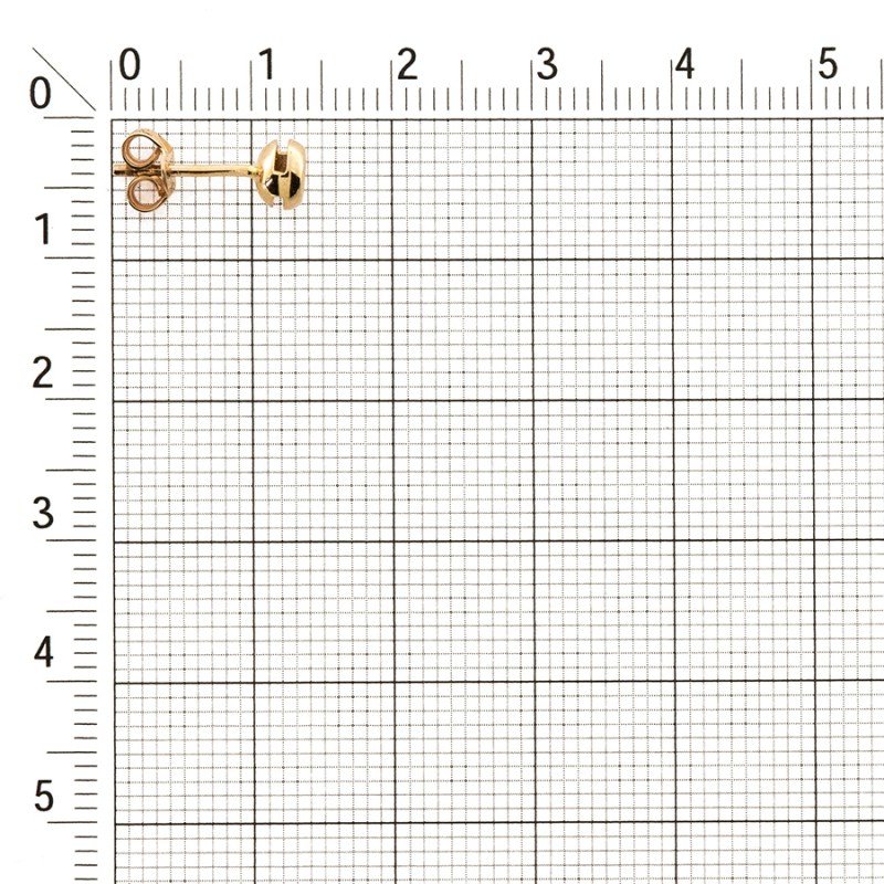 Paar Ohrstecker mit Brillanten | 375 Rotgold - Foto №1