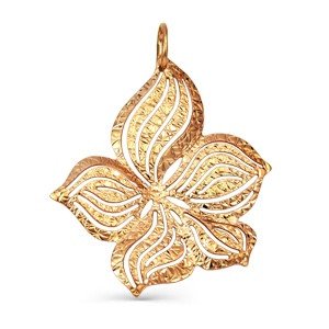 Kettenanhänger Blume 585 Rotgold - Foto №1