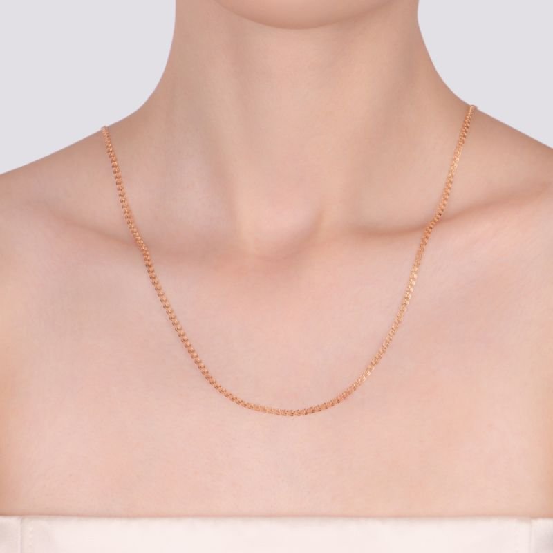 Halskette Kette LOVE 585 Rotgold - Foto №2