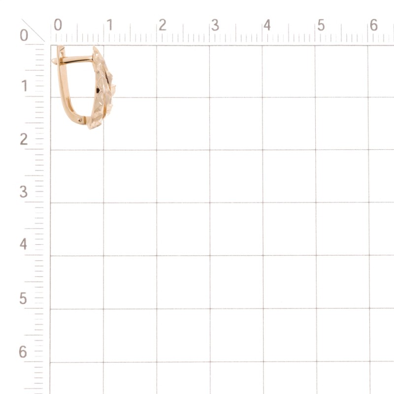 Ohrringe 585 Rotgold Diamantiert - Foto №1