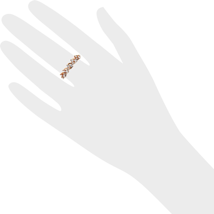 Damen Ring mit Zirkonia | 585 Rotgold - Foto №2 Damen Ring mit Zirkonia | 585 Rotgold - Foto №2
