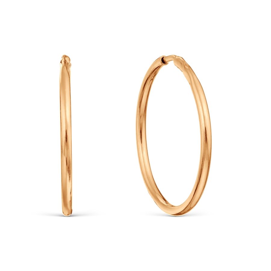 Paar Creolen 585 Rotgold - Foto №1 Paar Creolen 585 Rotgold - Foto №1