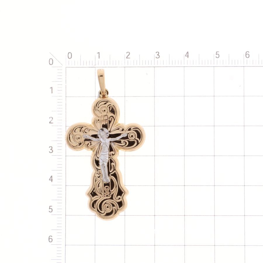 Kreuz Anhänger "Orthodox" 585 Rotgold - Foto №2 Kreuz Anhänger "Orthodox" 585 Rotgold - Foto №2