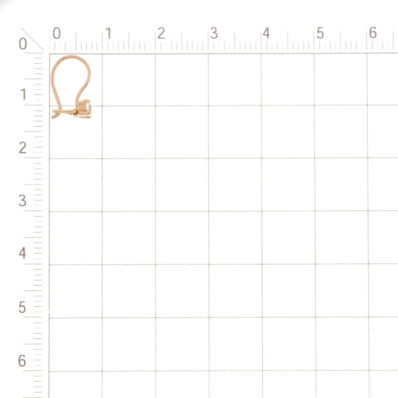 Kinder Ohrringe 585 Rotgold mit Zirkonia - Foto №1