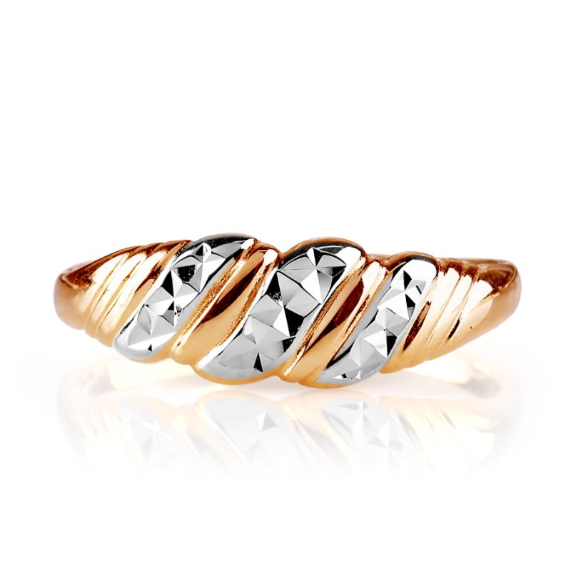 Кольцо из красного золота 585 пробы - Фото №1