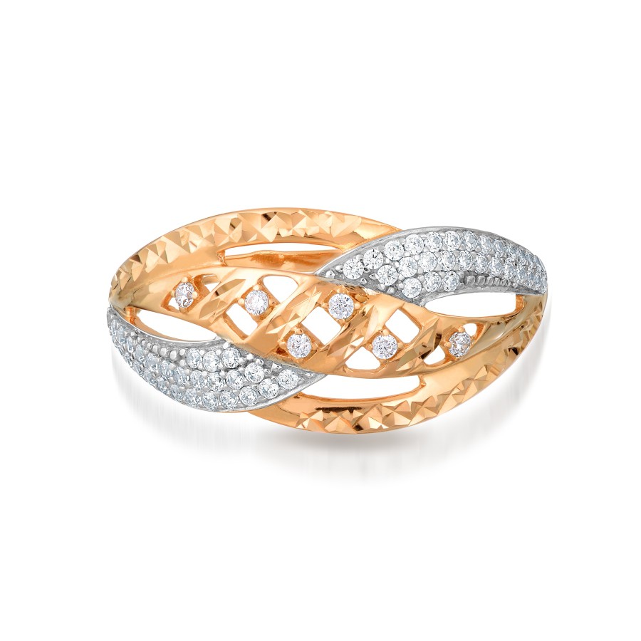 Damen Ring 585 Rotgold Zirkonia - Foto №1 Damen Ring 585 Rotgold Zirkonia - Foto №1