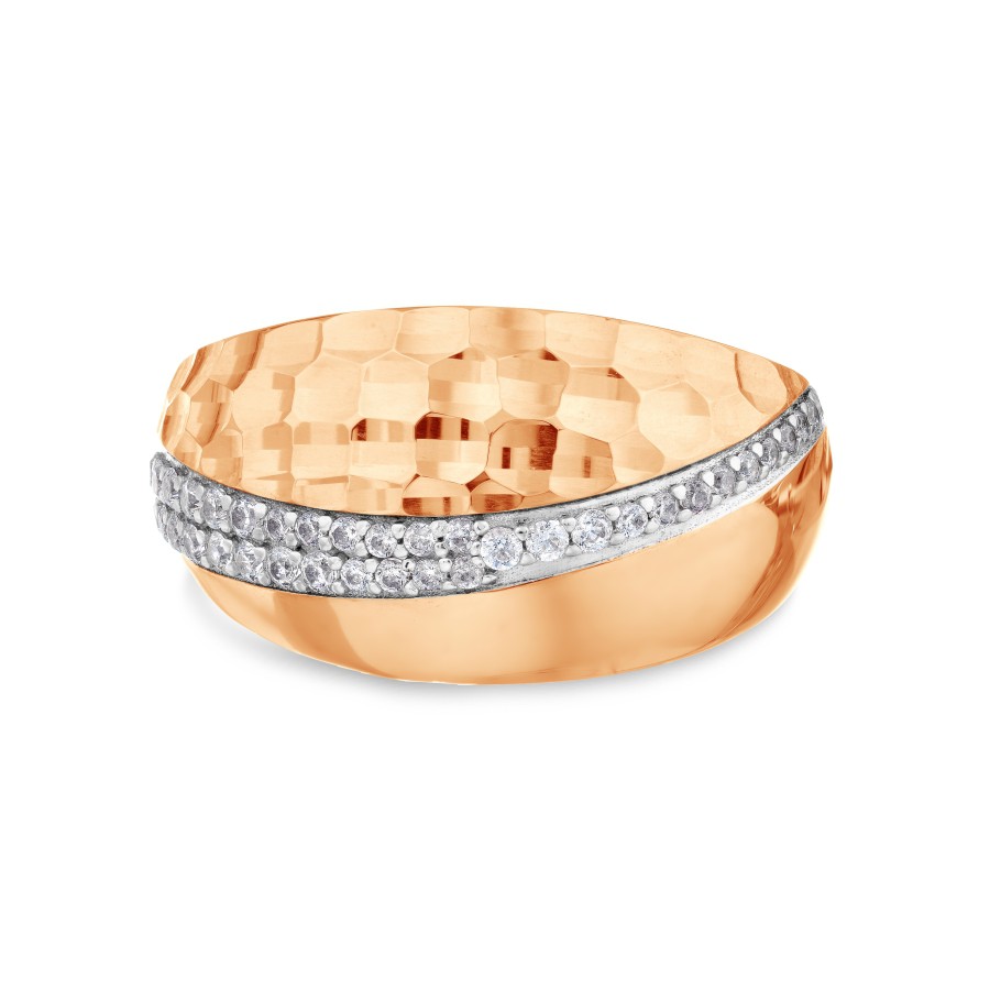 Damen Ring mit Zirkonia 585 Rotgold Diamantiert - Foto №1 Damen Ring mit Zirkonia 585 Rotgold Diamantiert - Foto №1