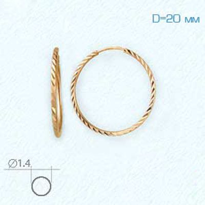 Серьги "Конго" с алмазной гранью - Фото №1 Серьги "Конго" с алмазной гранью - Фото №1