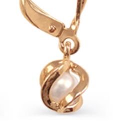 Ohrringe mit Perlen 585 Rotgold - Foto №1