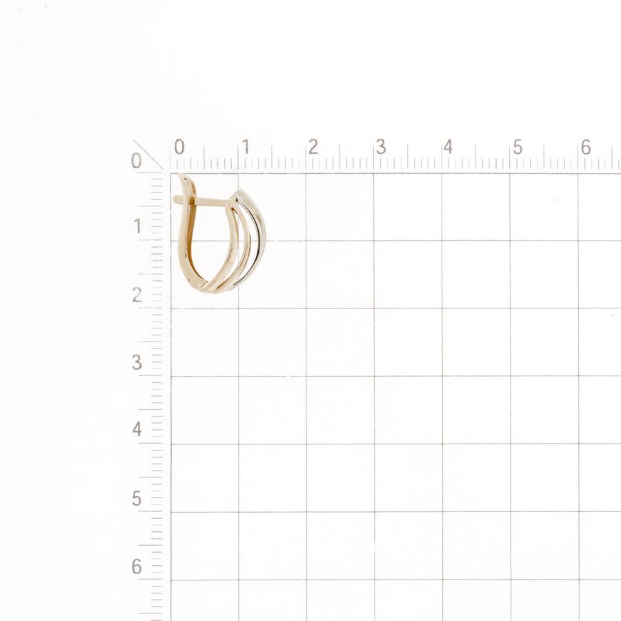 Damen Ohrringe - 585 Rotgold Bicolor - Foto №1 Damen Ohrringe - 585 Rotgold Bicolor - Foto №1