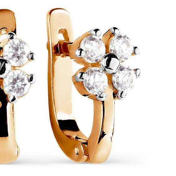 Серьги детские золото 585 - Zolotoy-mir.de - OR26229 - Фото №1