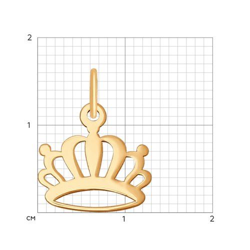 Gold Anhänger KRONE - Zolotoy-mir.de - Foto №1 Gold Anhänger KRONE - Zolotoy-mir.de - Foto №1