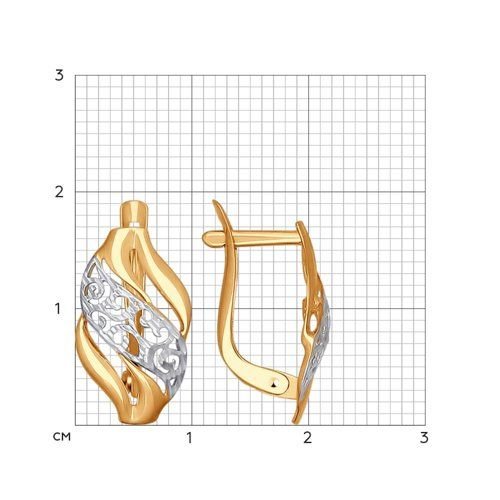 Gold Ohrringe Diamantiert - Zolotoy-mir.de - Foto №1
