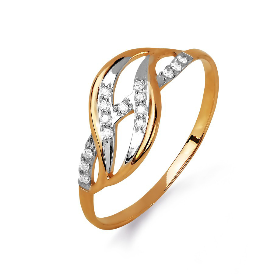Damen Ring mit Zirkonia | 585 Rotgold