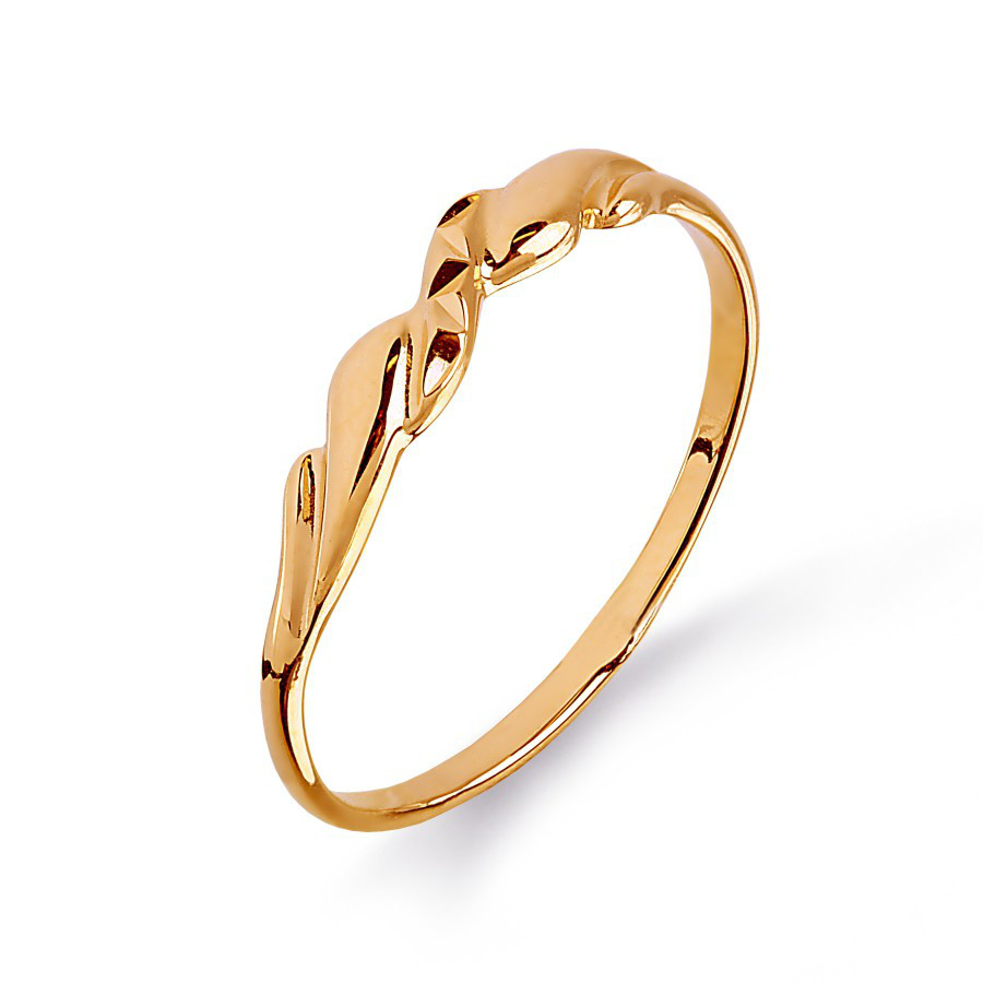 Damen Ring 585 Rotgold mit Diamantschliff