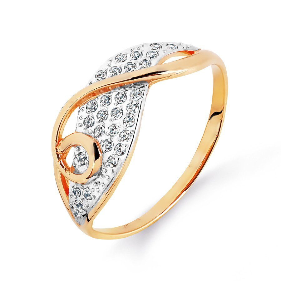 Damen Ring mit Zirkonia | 585 Rotgold Damen Ring mit Zirkonia | 585 Rotgold