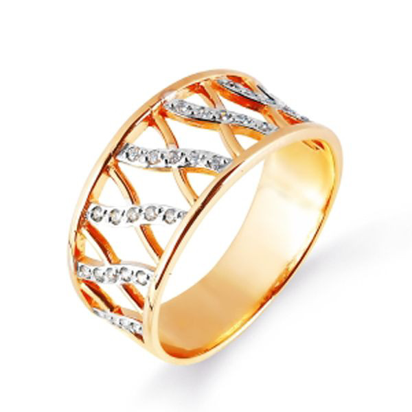 Damen Ring mit Zirkonia 375 Rotgold Damen Ring mit Zirkonia 375 Rotgold