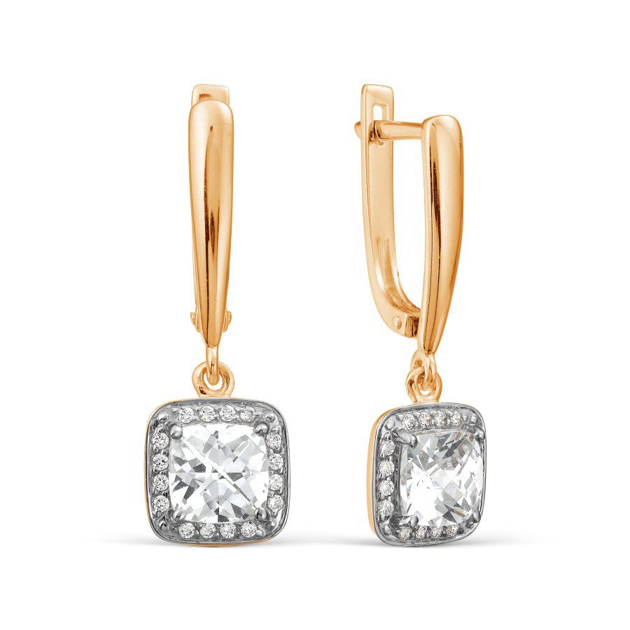 Ohrhänger mit Zirkonia 585 Gold
