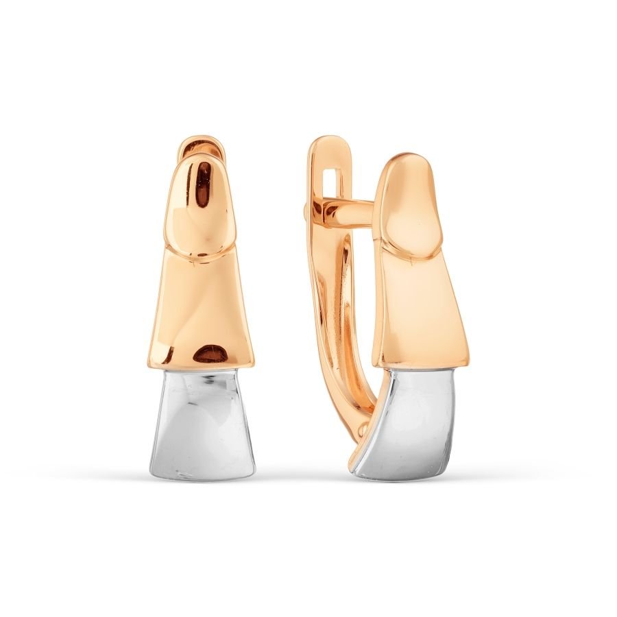 Ohrringe Bicolor 585 Gold