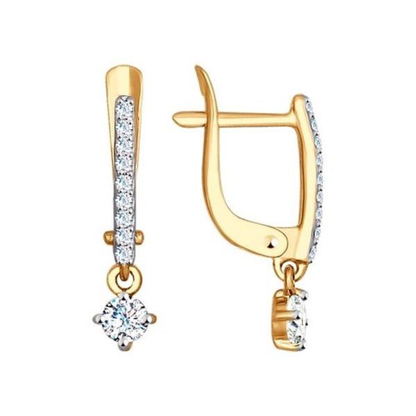 Ohrringe 585 Rotgold mit Zirkonia