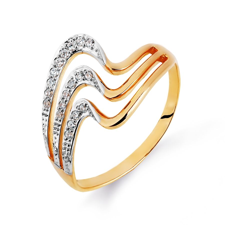 Damen Ring mit Zirkonia 375 Rotgold Damen Ring mit Zirkonia 375 Rotgold