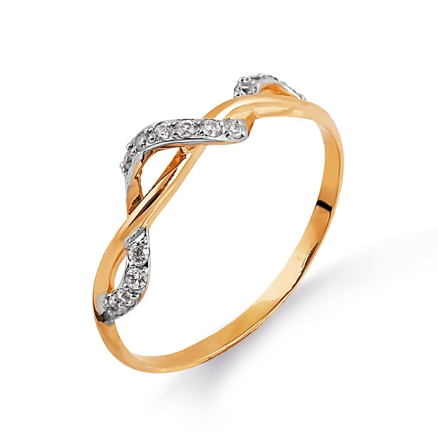 Damen Ring mit Zirkonia | 585 Rotgold Damen Ring mit Zirkonia | 585 Rotgold