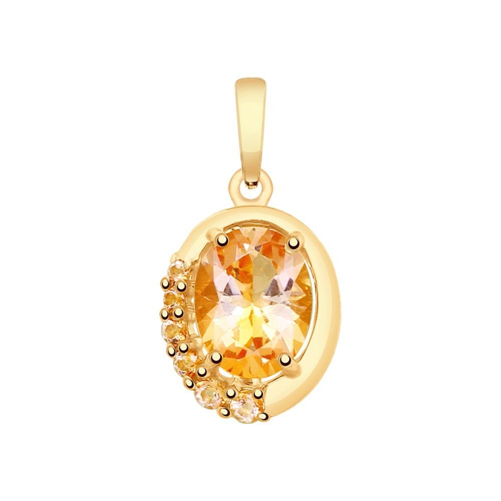 Anhänger 585 Rotgold Zirkonia