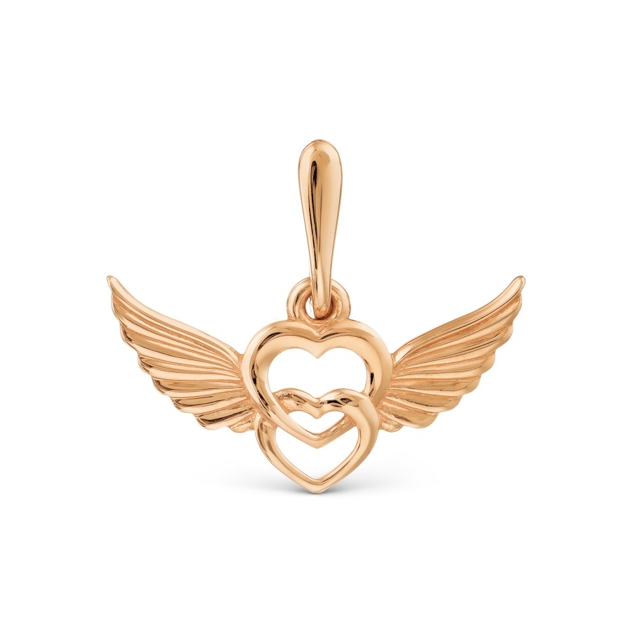 Anhänger "zwei Herzen" 585 Rotgold