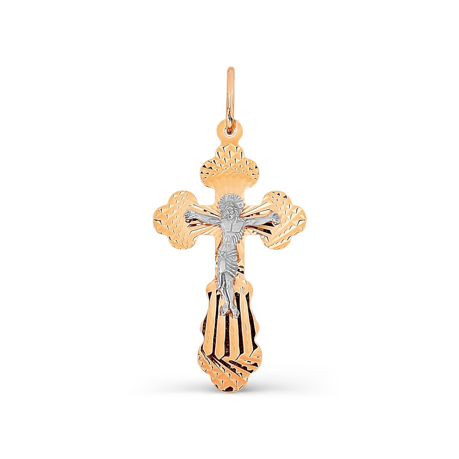 Kreuz Anhänger Diamantiert - 585 Rotgold Kreuz Anhänger Diamantiert - 585 Rotgold