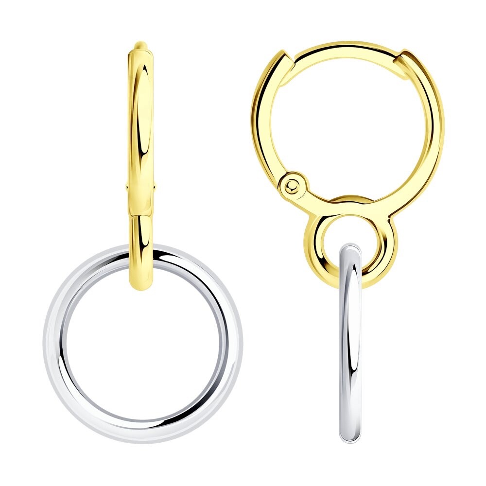 Damen Ohrringe 925 Silber vergoldet