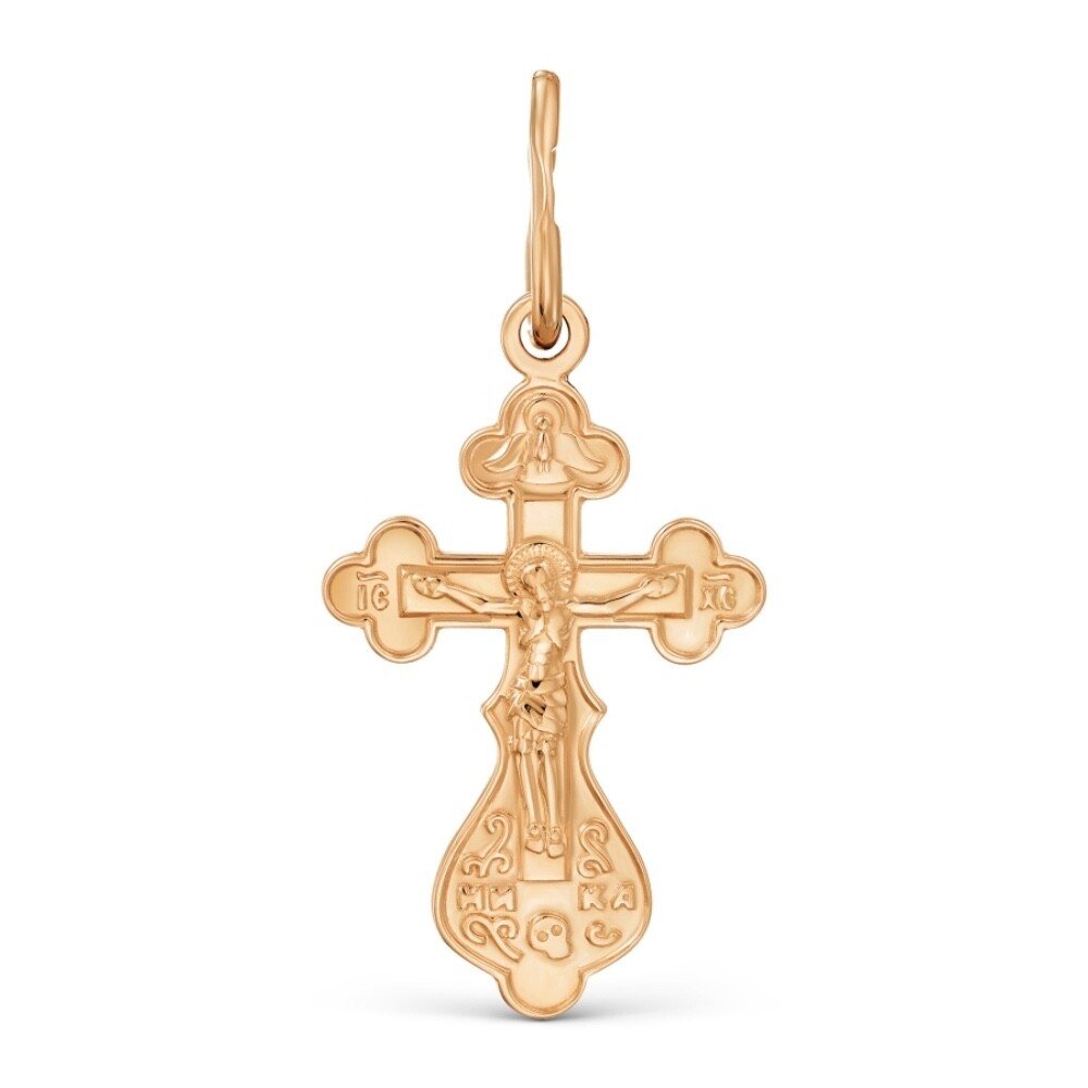 Kreuz 585 Rotgold - Taufkreuz