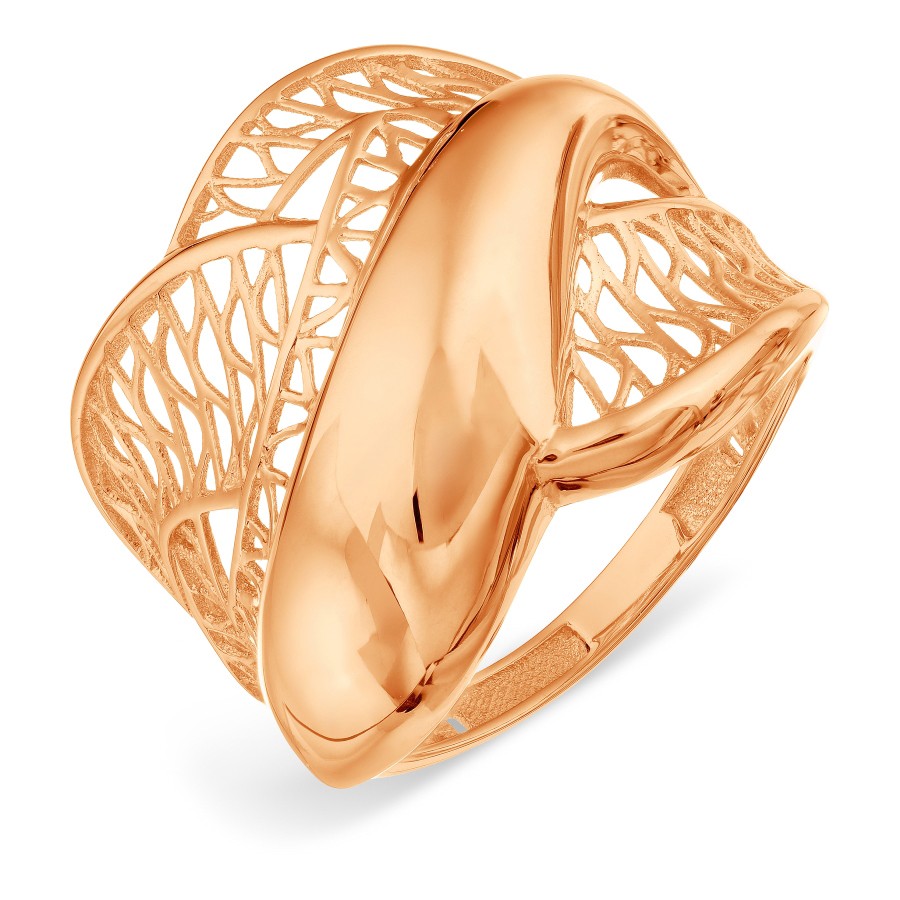 Damen Ring 585 Rotgold Filigran