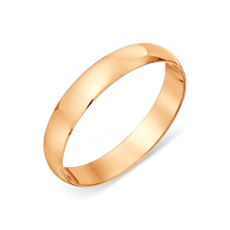 Trauring 585 Rotgold Glattpoliert (4 mm)